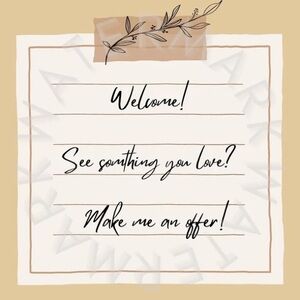 Decorative Welcome Sign with Floral Design